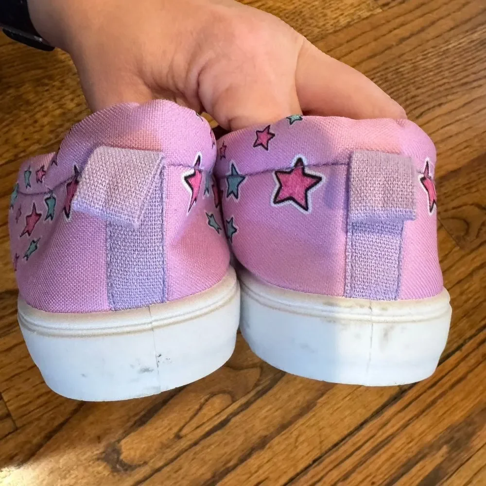 LOL Surprise Dolls Pink Slip-On Character and Cat Face Pink Star Shoes Girls 2